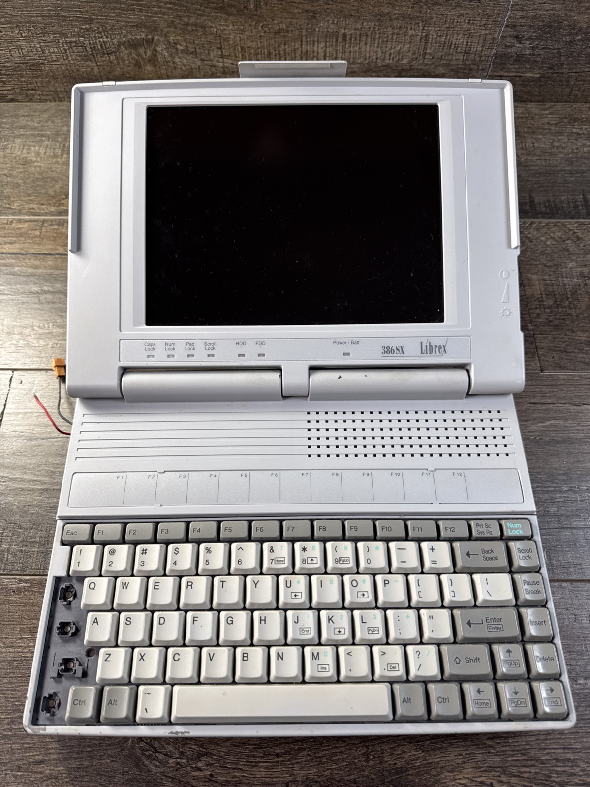Vintage Librex 386 SX Laptop Computer Early 90s DOS Era For Parts Repair