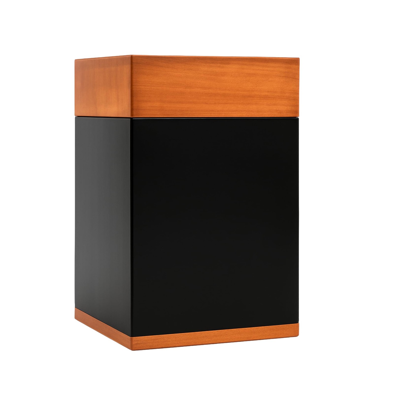 Cremation Urns for Human Ashes Adult Male Female, Wooden Carved Black Urns Bo...