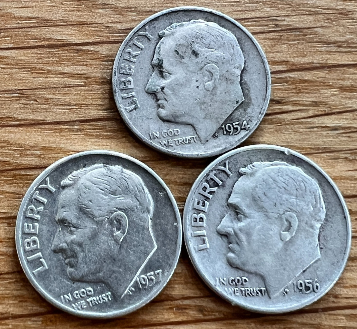 Silver Dimes Roosevelt 90% (1946-1964) Lot Of 3 U.S Mint FREE SHIPPING 2A