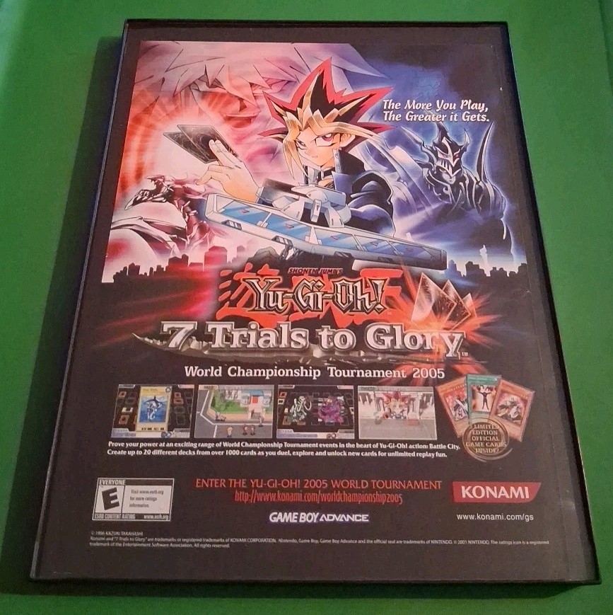 Yugioh 7 Trials To Glory World Championship Framed Print Ad 2005 8.5x11