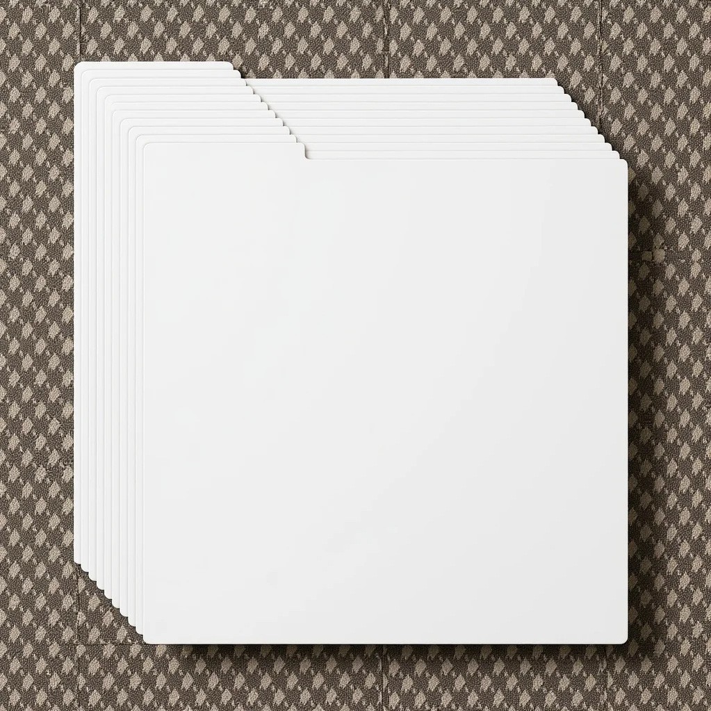 10 Pcs White Vinyl Record Dividers Storage Separators For Bookshelf Comic