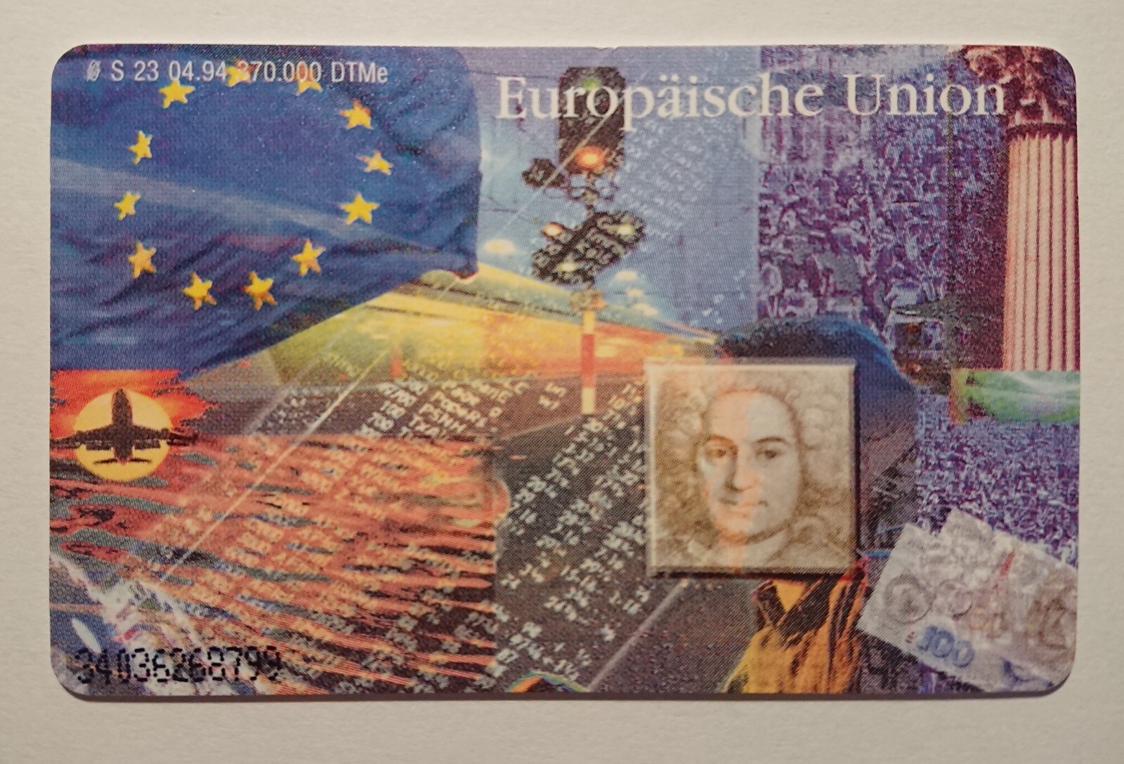 Phone Card Collectible 12 DM European Union European Elections