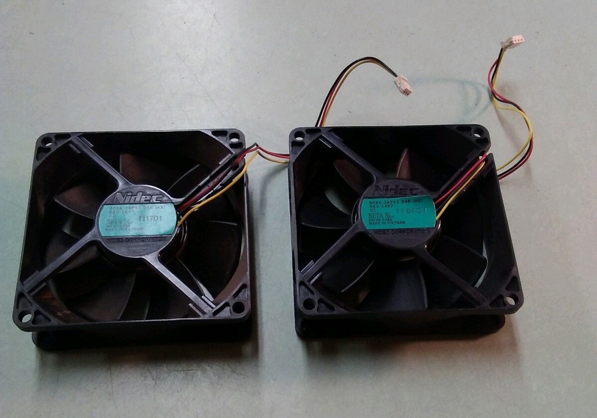 LOT OF 2 Nidec Beta SL   D08K-24PS2 04B (AX) RK2-1497 24V DC 0.08A