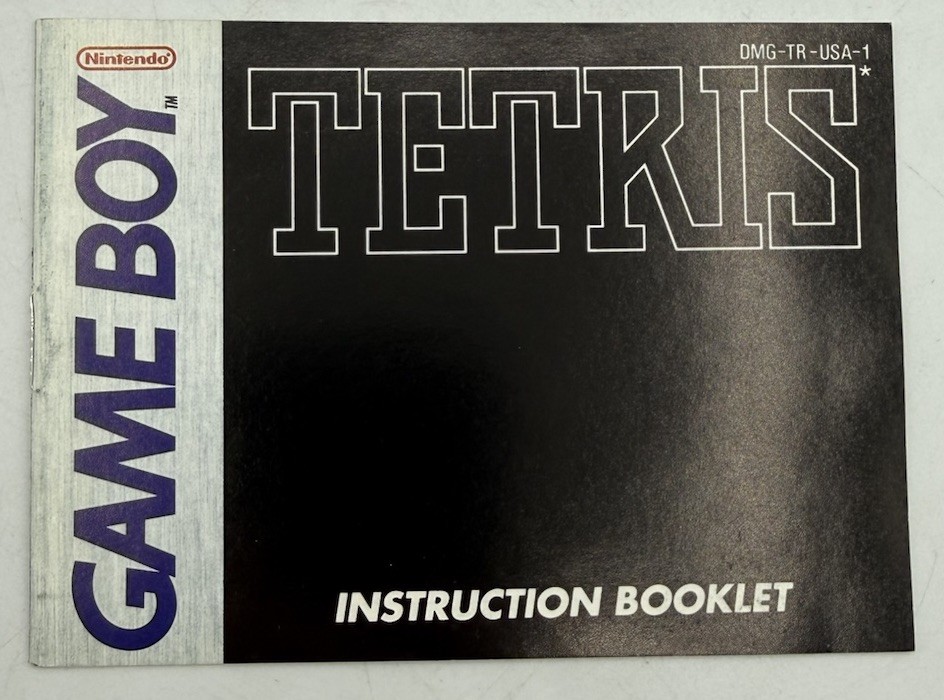 Tetris for Nintendo Gameboy Instruction Booklet ONLY