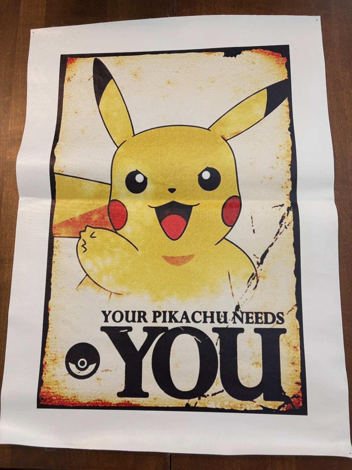 Pokemon - Pikachu Needs You 12x18 Vinyl Poster