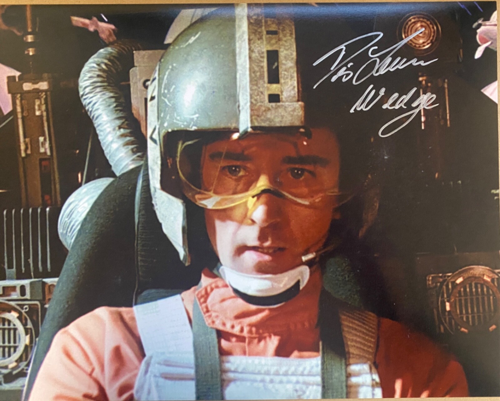 Star Wars Dennis Lawson Signed Wedge Antillies 11x14 Photo-GENUINE Autograph