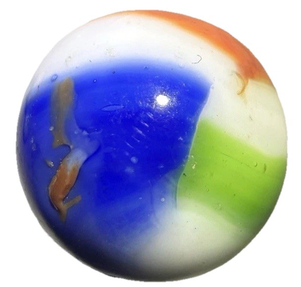 Vintage Marble King Hybrid Rainbow Marble 5/8”