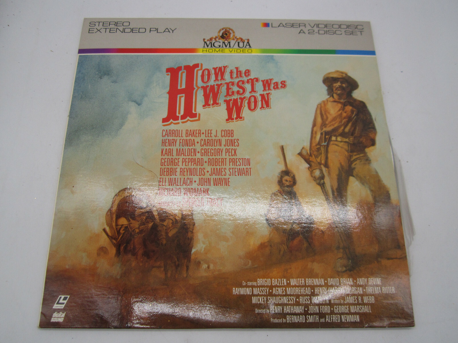 How The West Was Won (Laserdisc, MGM/UA) James Stewart John Wayne Gregory Peck