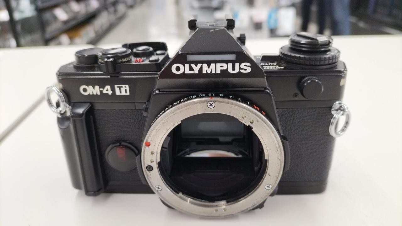 Olympus OM-4 Ti Film SLR Camera Titanium Body Used From Japan