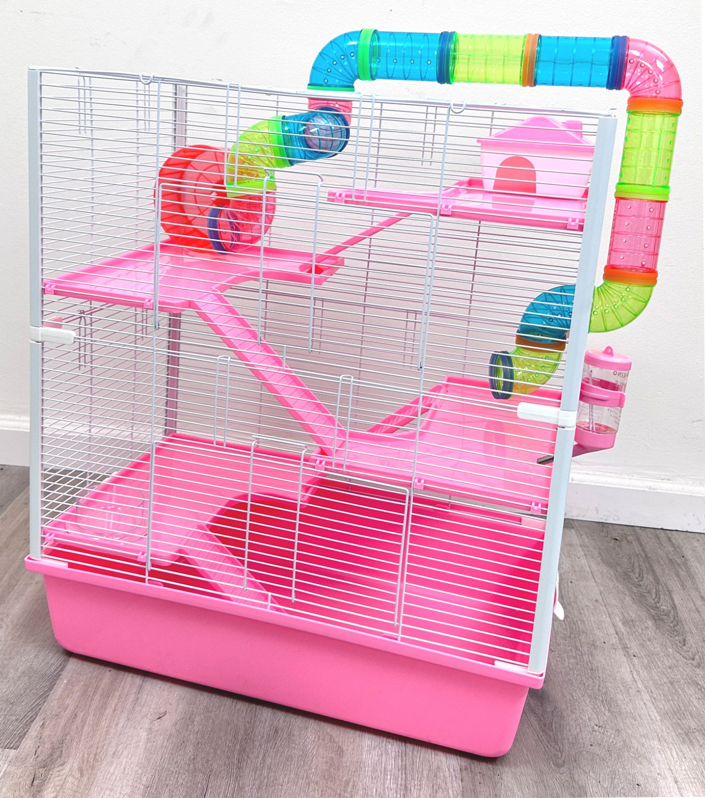 X-LARGE 5-Floors Hamster Palace Mouse Habitat Crossover Tube House Gerbils Cage