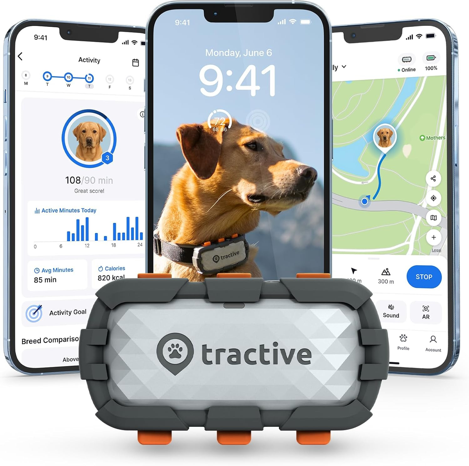 Smart Dog GPS Tracker XL Live Tracking Virtual Fence Waterproof Long Battery