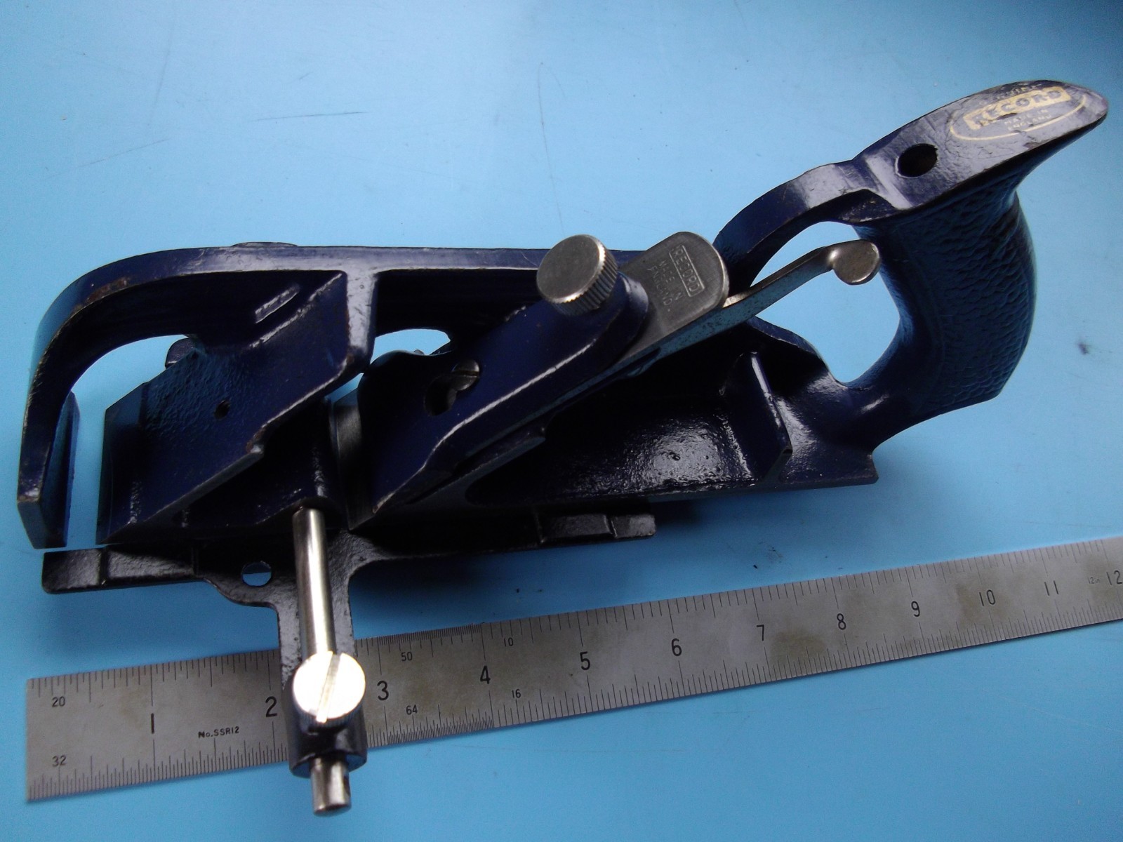 Record No.078 Rebate Plane Woodworking Tool -All Complete-Good Condition.