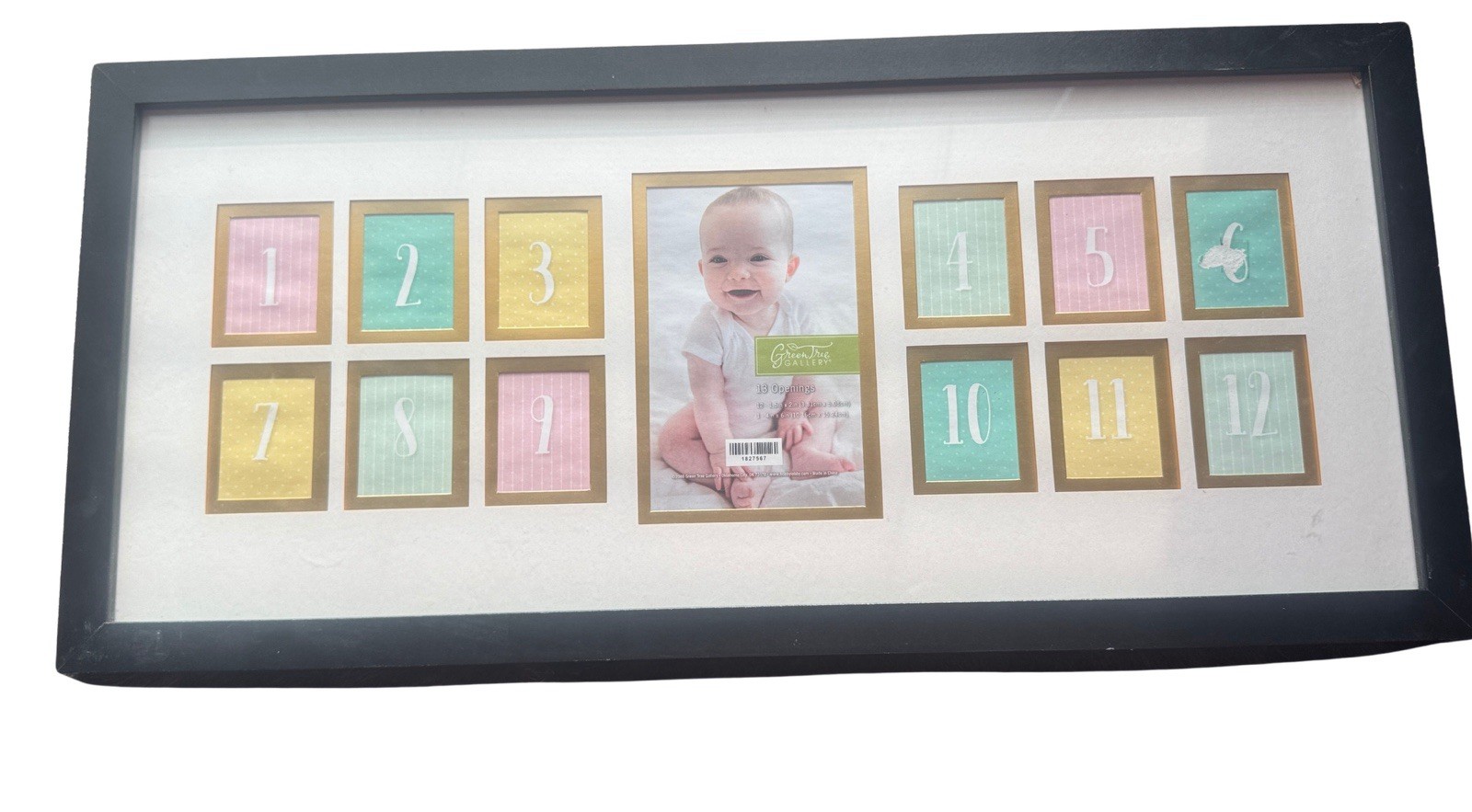 My First Year Photo Frame,12 Months Baby Picture Frame for Newborn Girl,Boy-Baby