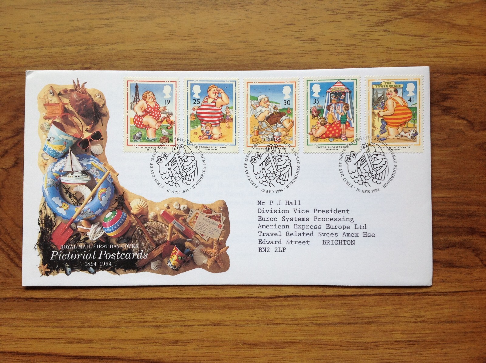 GB Pictorial Postcards  First Day Cover 1994 Edinburgh Pmk . Free UK Postage