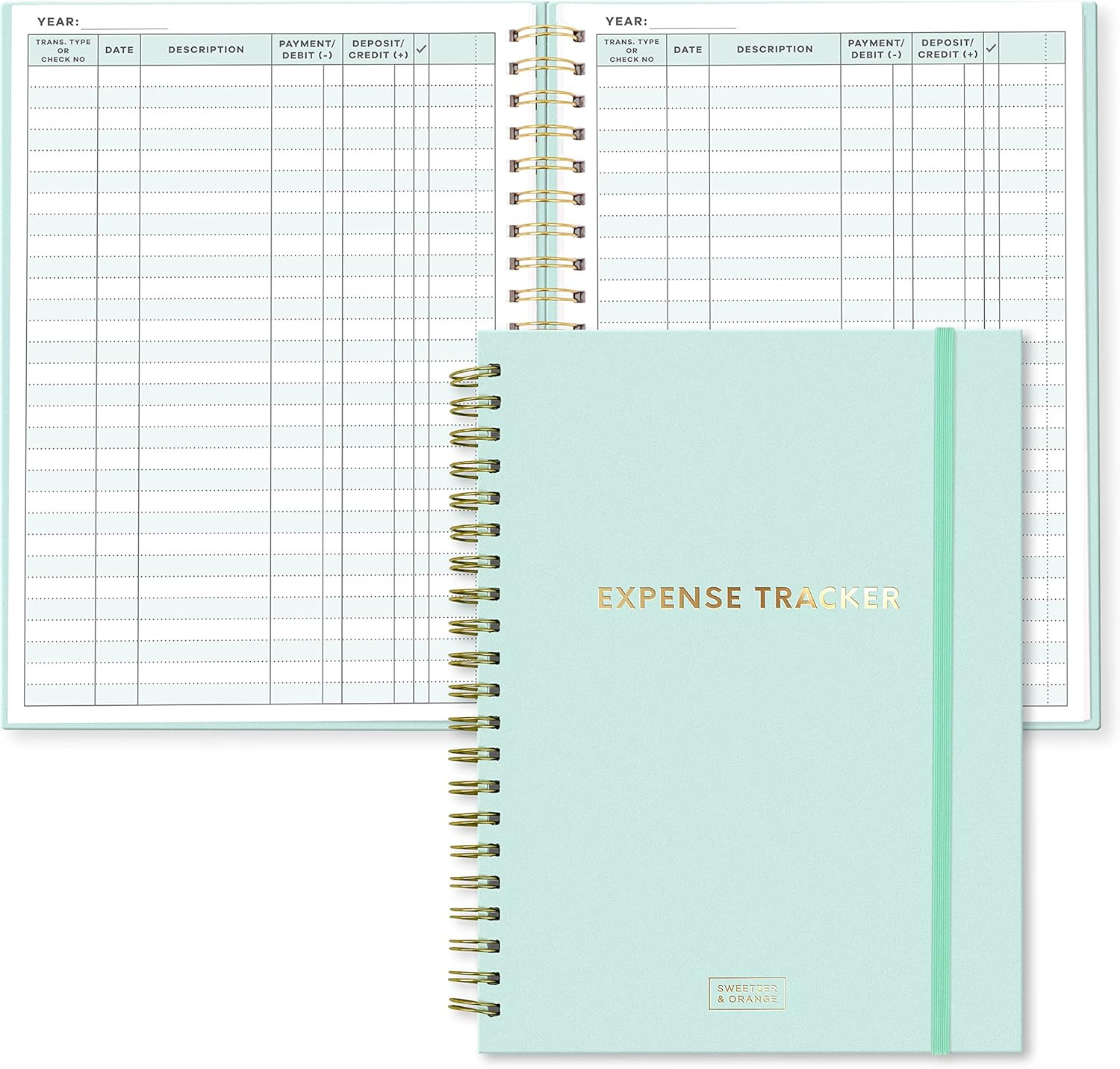 S&O Budget Expense Tracker Notebook - Monthly bill organizer to Stay Organized -