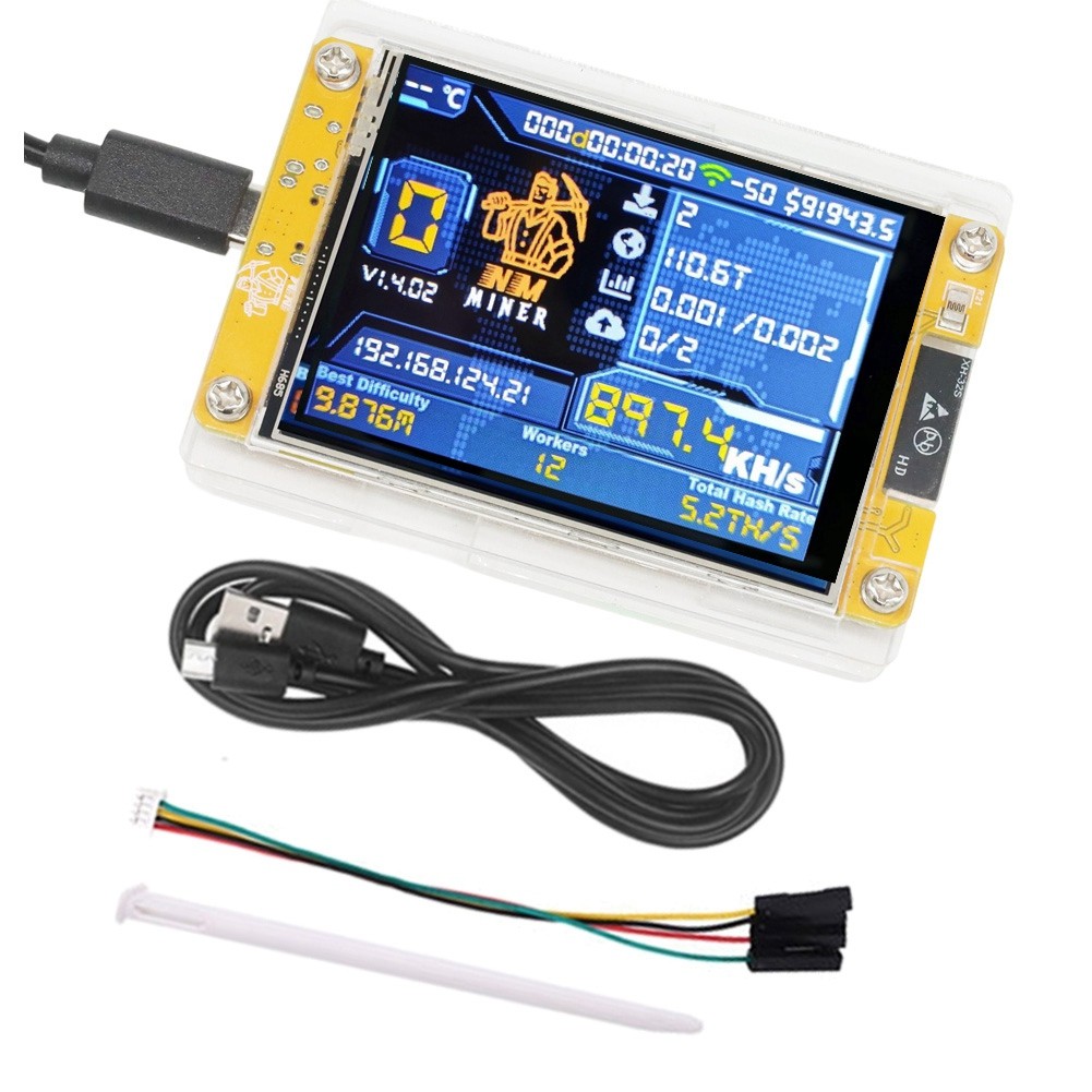 898KH/S 2.8 Display Enhanced Hashrate Bitcoin Crypto Miner L9J8