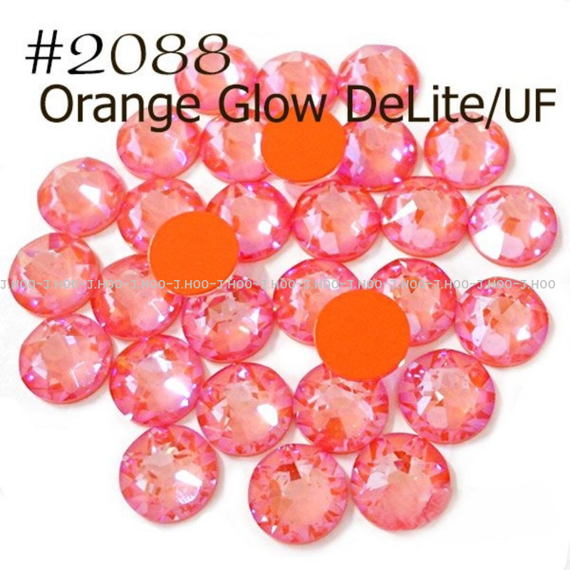 Swarovski  2088 - Flat Back-Orange Glow DeLite