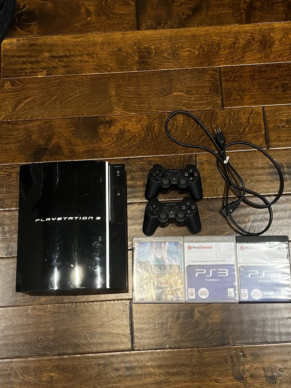 PlayStation 3 Fat Console. 80 gb. CECHL01 With 2 Controllers and 3 Games