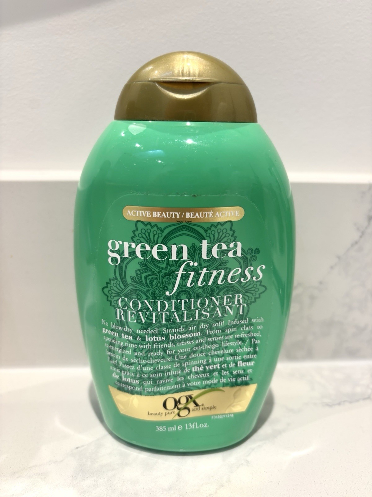 OGX Green Tea Fitness Conditioner Lightweight Hydration 13 Fl Oz