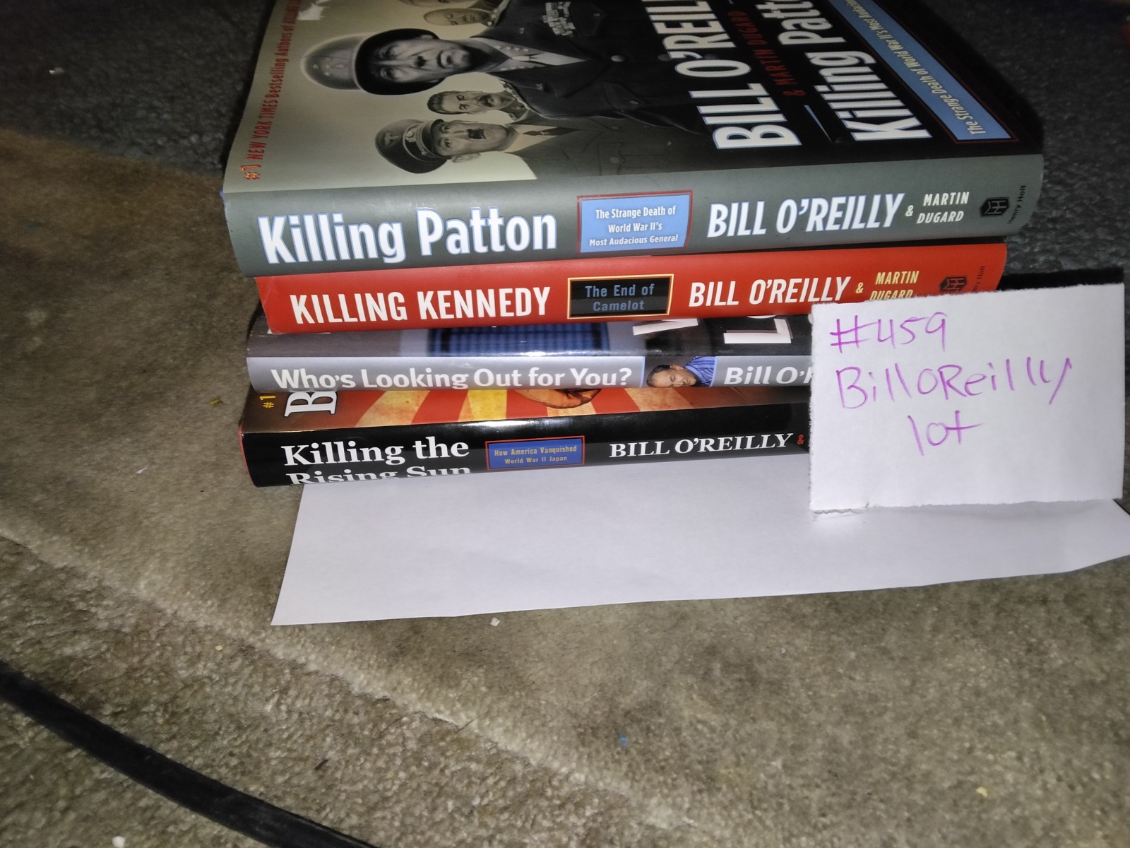Bill O'Reilly Killing Series Hardcover Book Lot Patton Kennedy Rising Sun