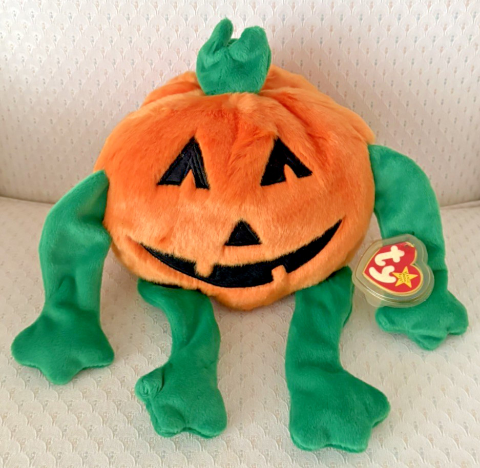 PUMKIN THE HALLOWEEN PUMPKIN #9332 BEANIE BUDDY MWMTS