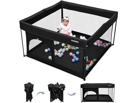 ANGELBLISS Foldable Baby Playpen 