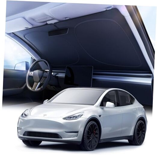 [2026 Upgraded]  Car Windshield Sun Shade [Dot Matrix Reflective X-Large