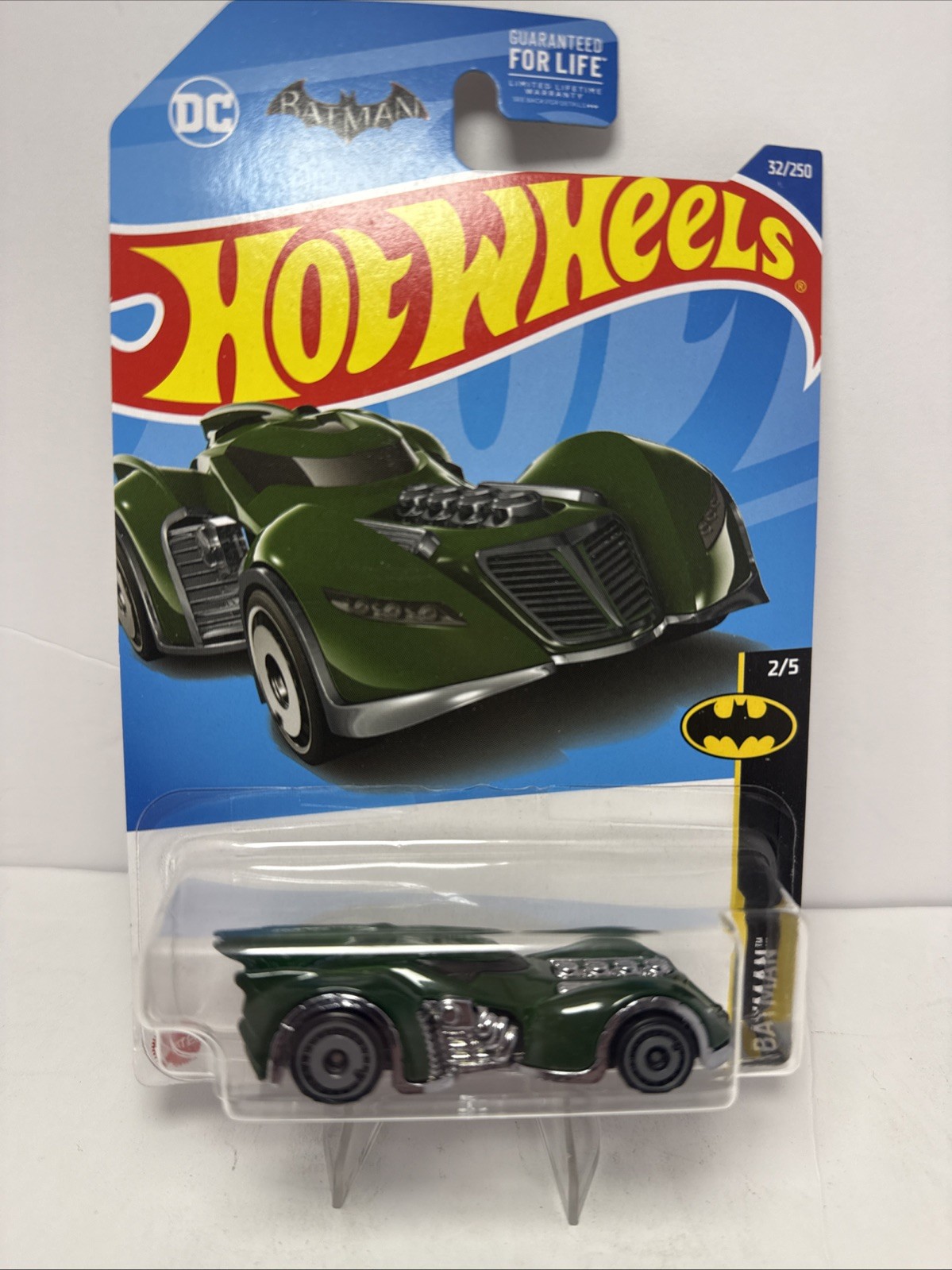 Hot Wheels Batman:Arkham Asylum Batmobile Green #32 32/250 2022 Batman 2/5