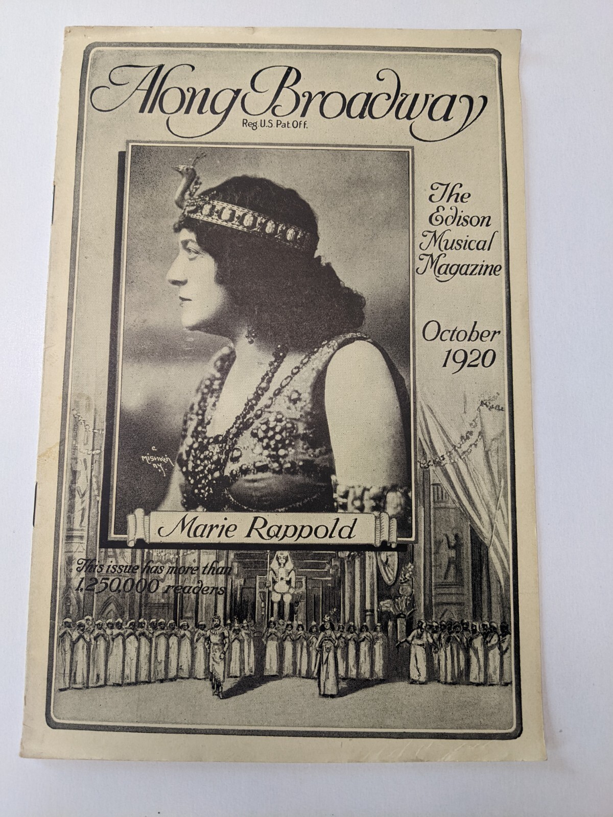 Edison Musical Magazine Along Broadway Marie Rappold Gallo Antique October 1920