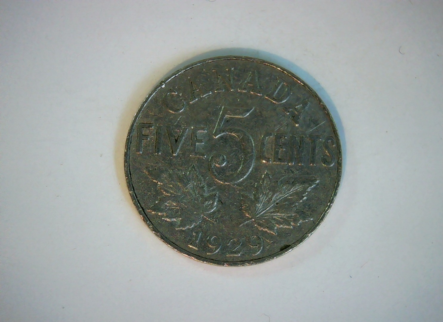 Canada 1929 5 Cents George V 5 Cents (Canada, small type) Coin