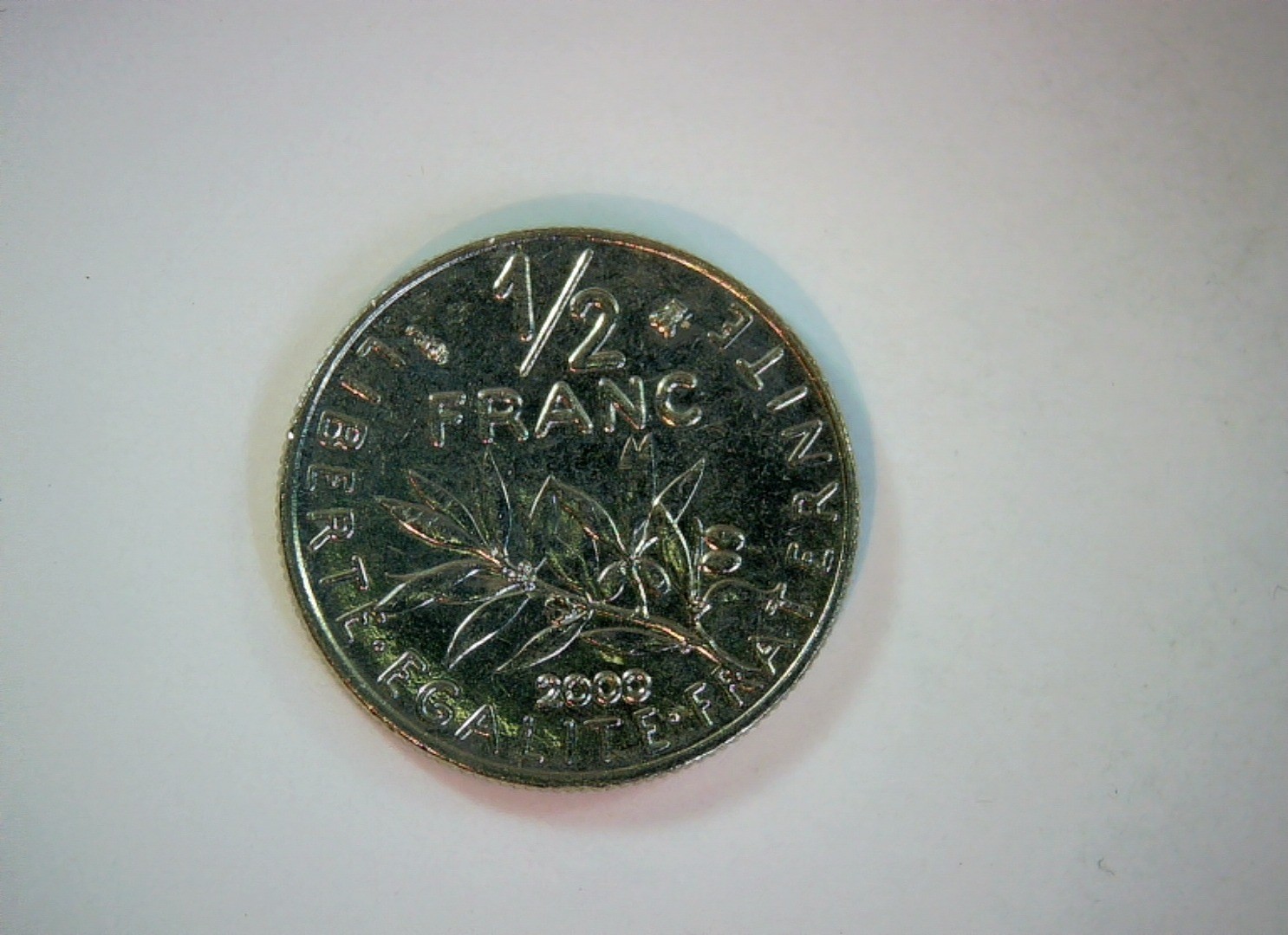 France 2000 1/2 Franc Semeuse (La Semeuse) Coin
