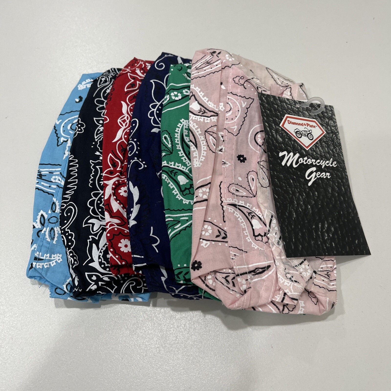 Diamond Plate 6pc Assorted Paisley Cotton Skull Cap Set Multicolored OS