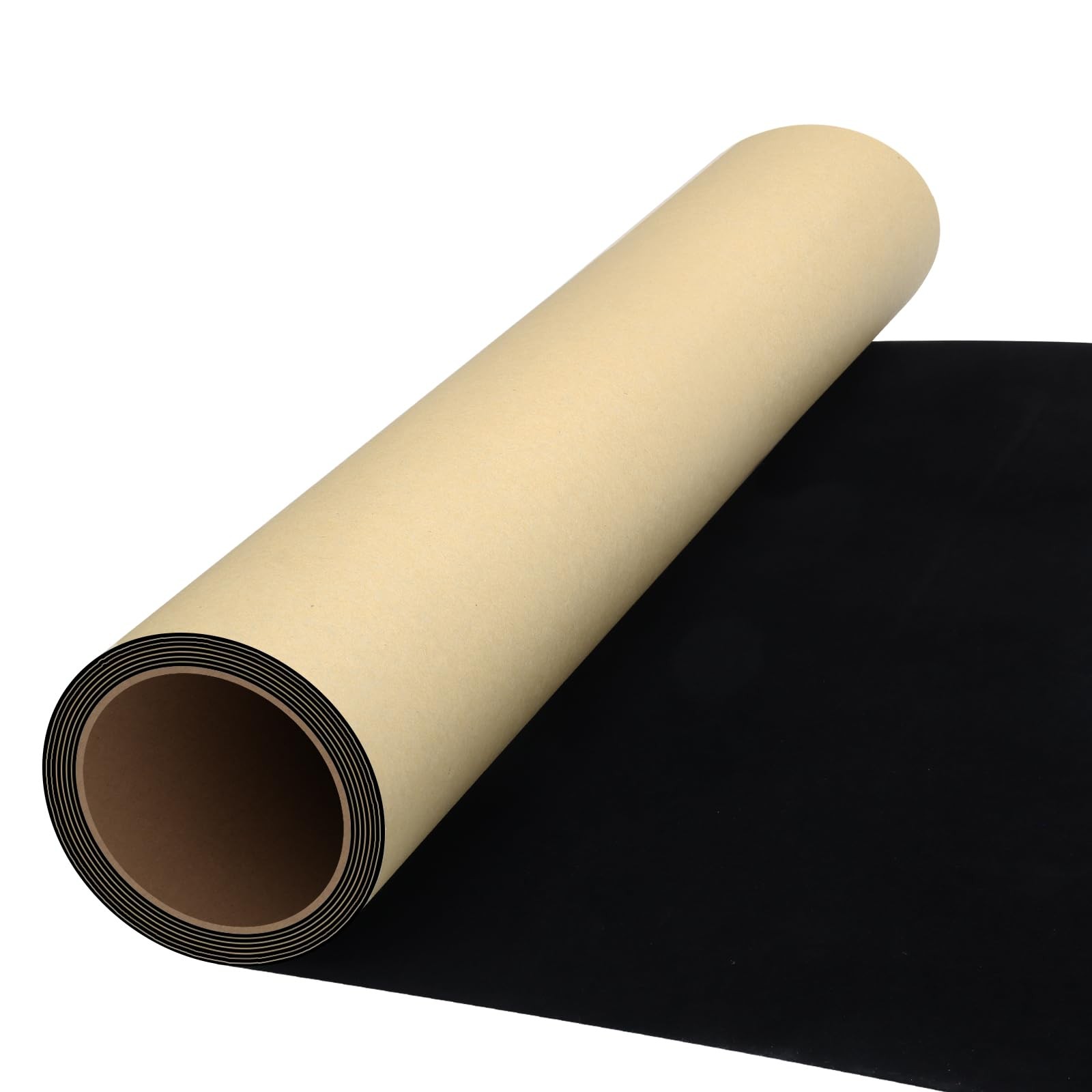 Self Adhesive Felt Sheets, Black Felt Sheet with Adhesive Backing, 14.6 x 39.4