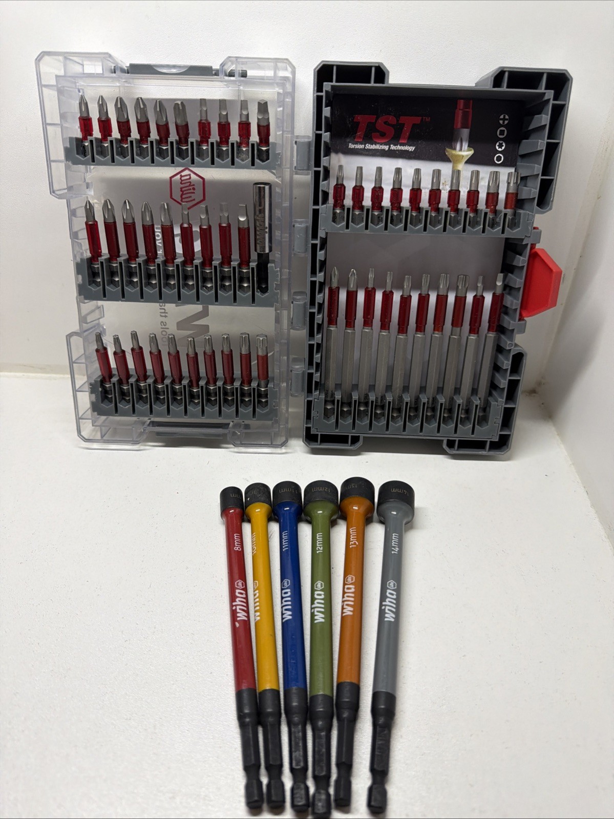 2) Wiha  50 Pc MaxxTor Screw Driver Bits & 6 Piece Magnetic Nut Setter Metric