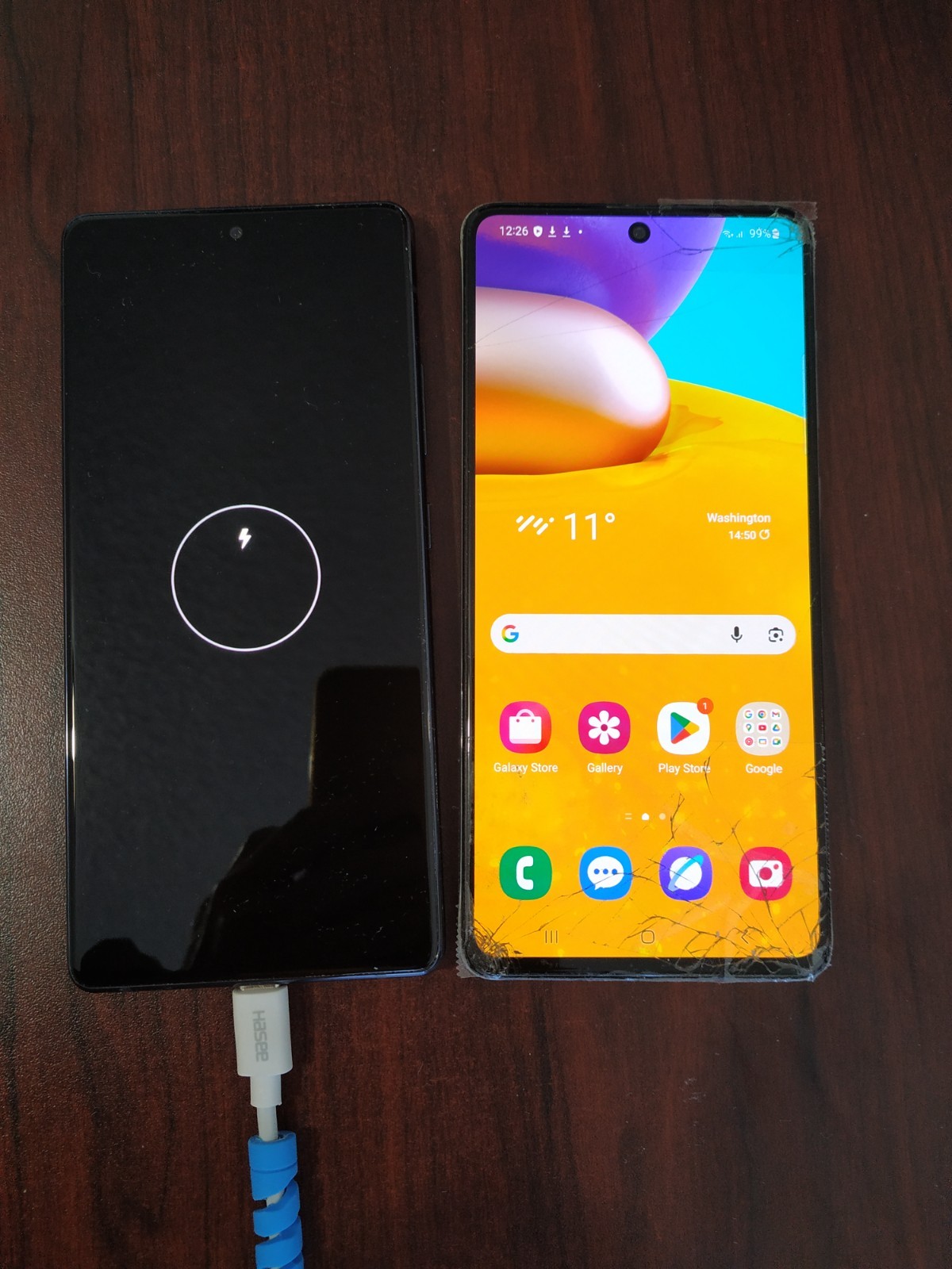 Lot of 2 Samsung Galaxy A71 5G 128GB For parts