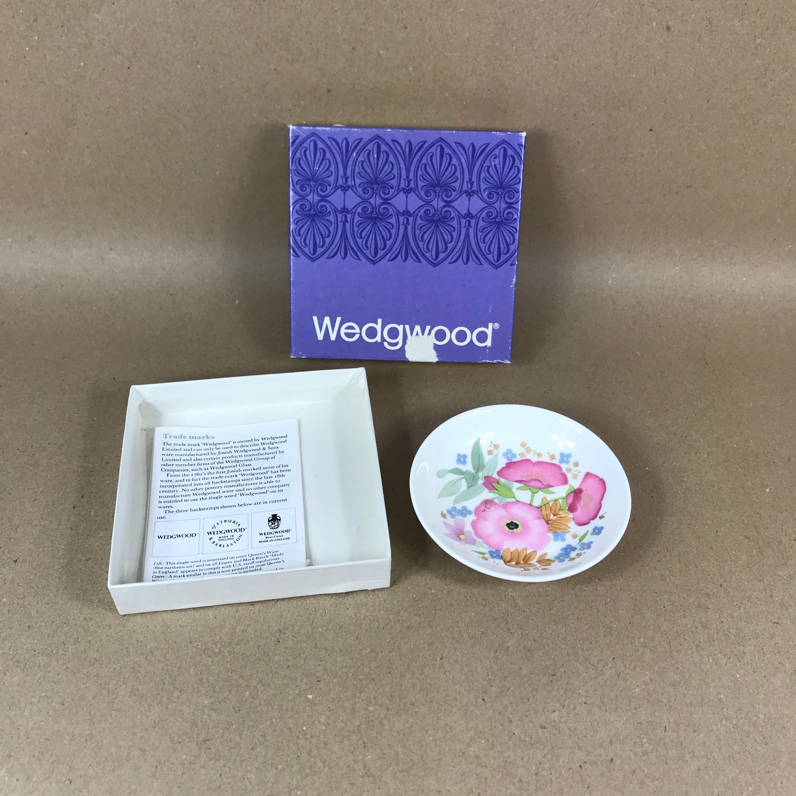 Wedgwood Meadow Sweet Bone China Trinket Dish Boxed