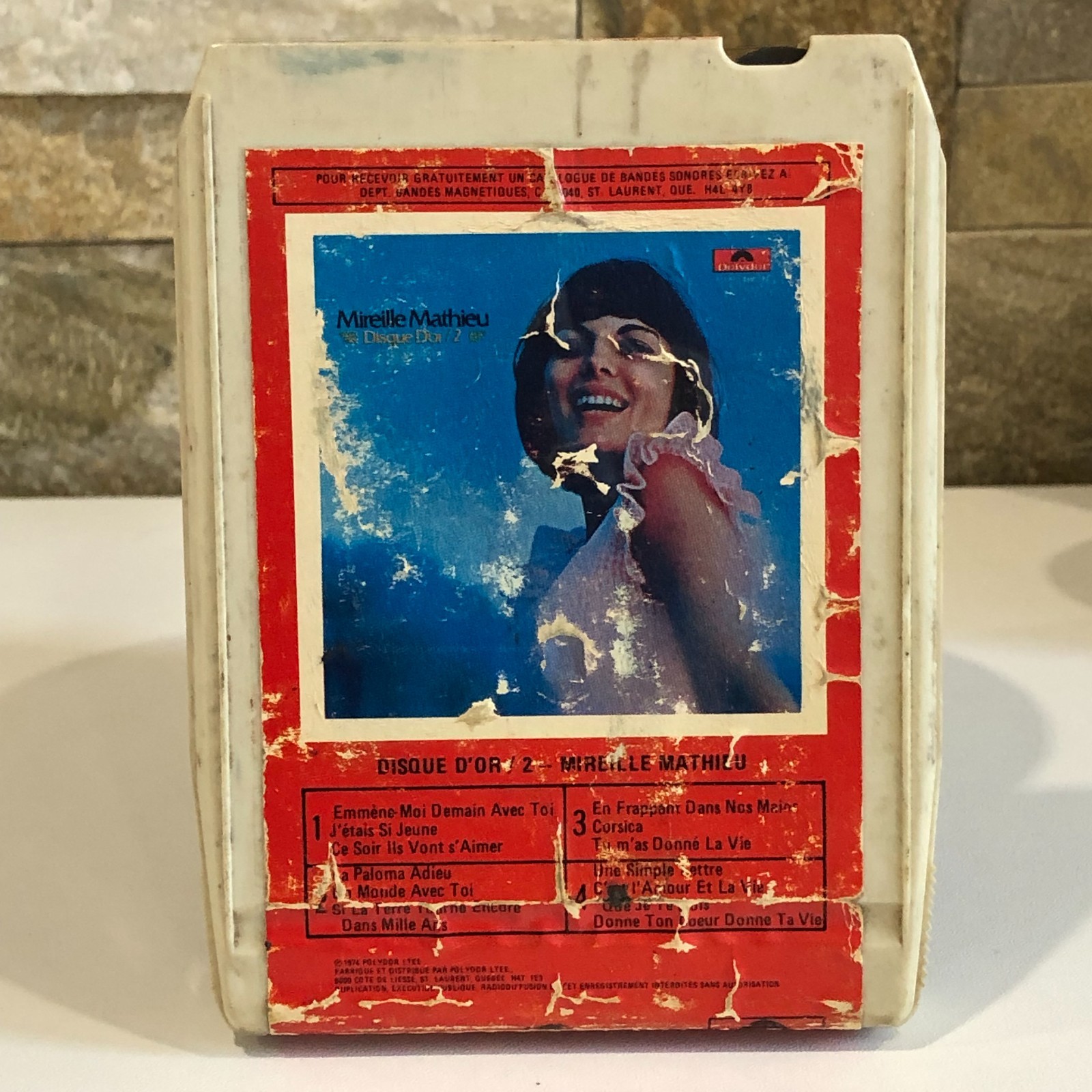 Mireille Mathieu Disque d'or 2 (1974) 8 Track Tape