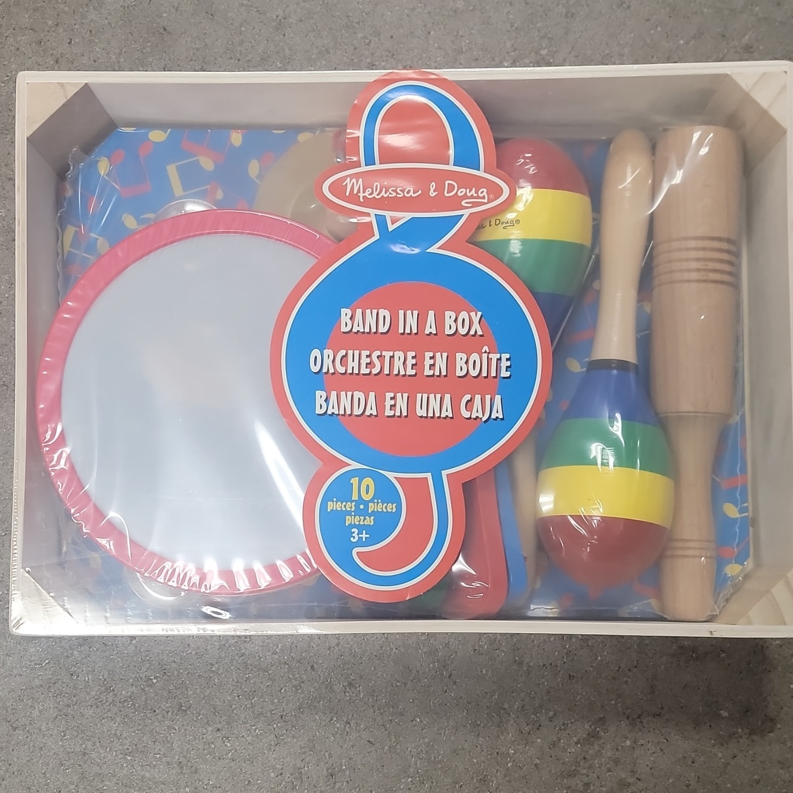 Melissa & Doug Band in a Box 10-Piece Musical Instrument Set for Ages 3+ Years