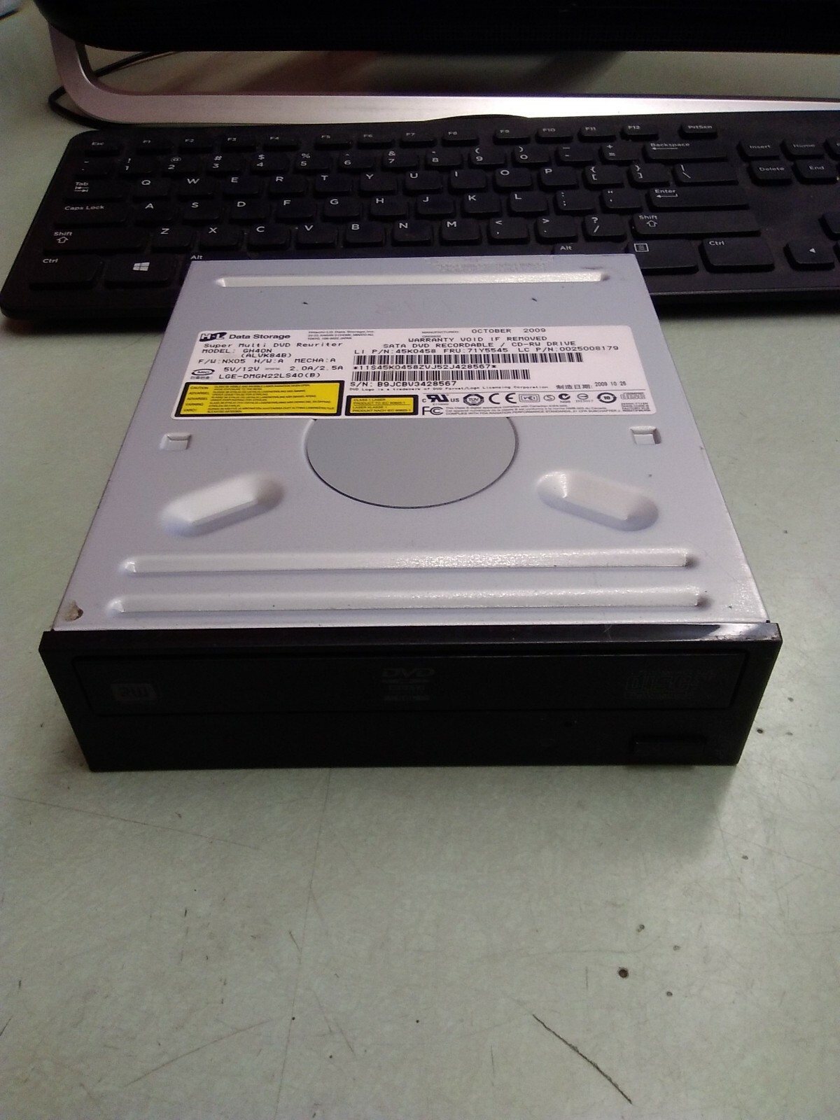 Hitachi-LG Model GH40N  Super Multi CD/DVD-RW Rewriter Drive 45K0458 71Y5545