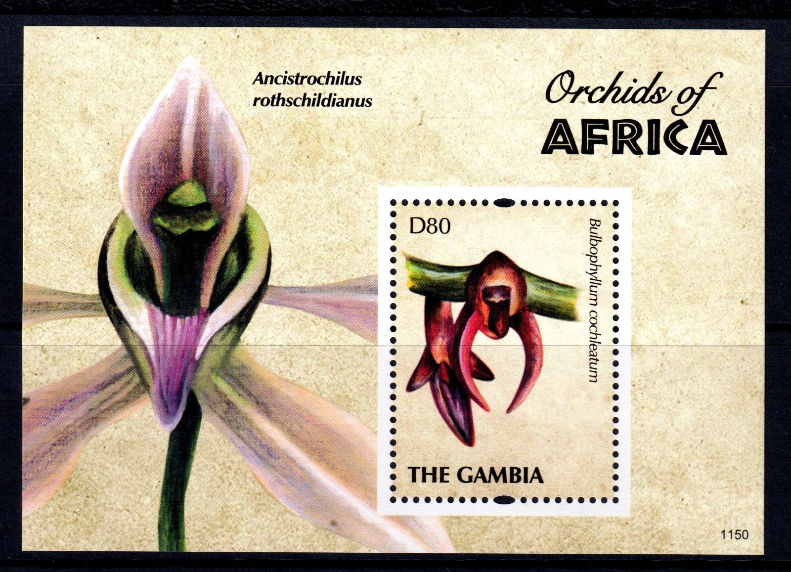 Gambia 2011 Orchids Mint MNH Miniature Sheet SC 3403