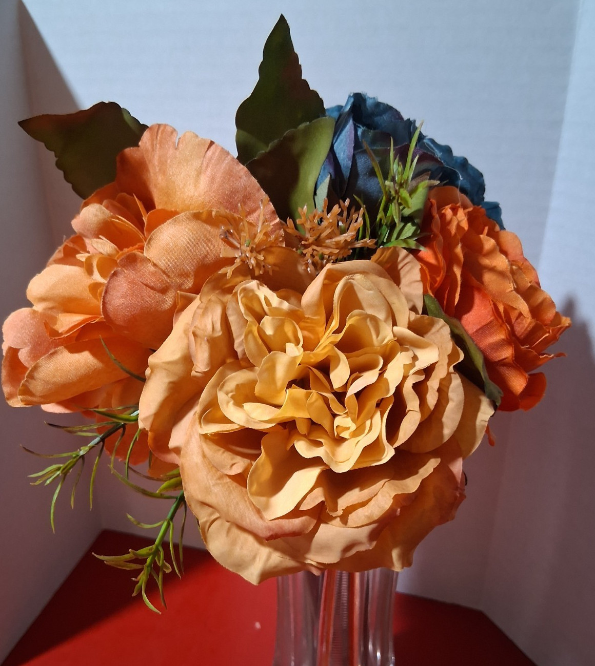 Ashland Fall Artificial Flower Bouquet {Rose and Peony Type} ~ New with Tag