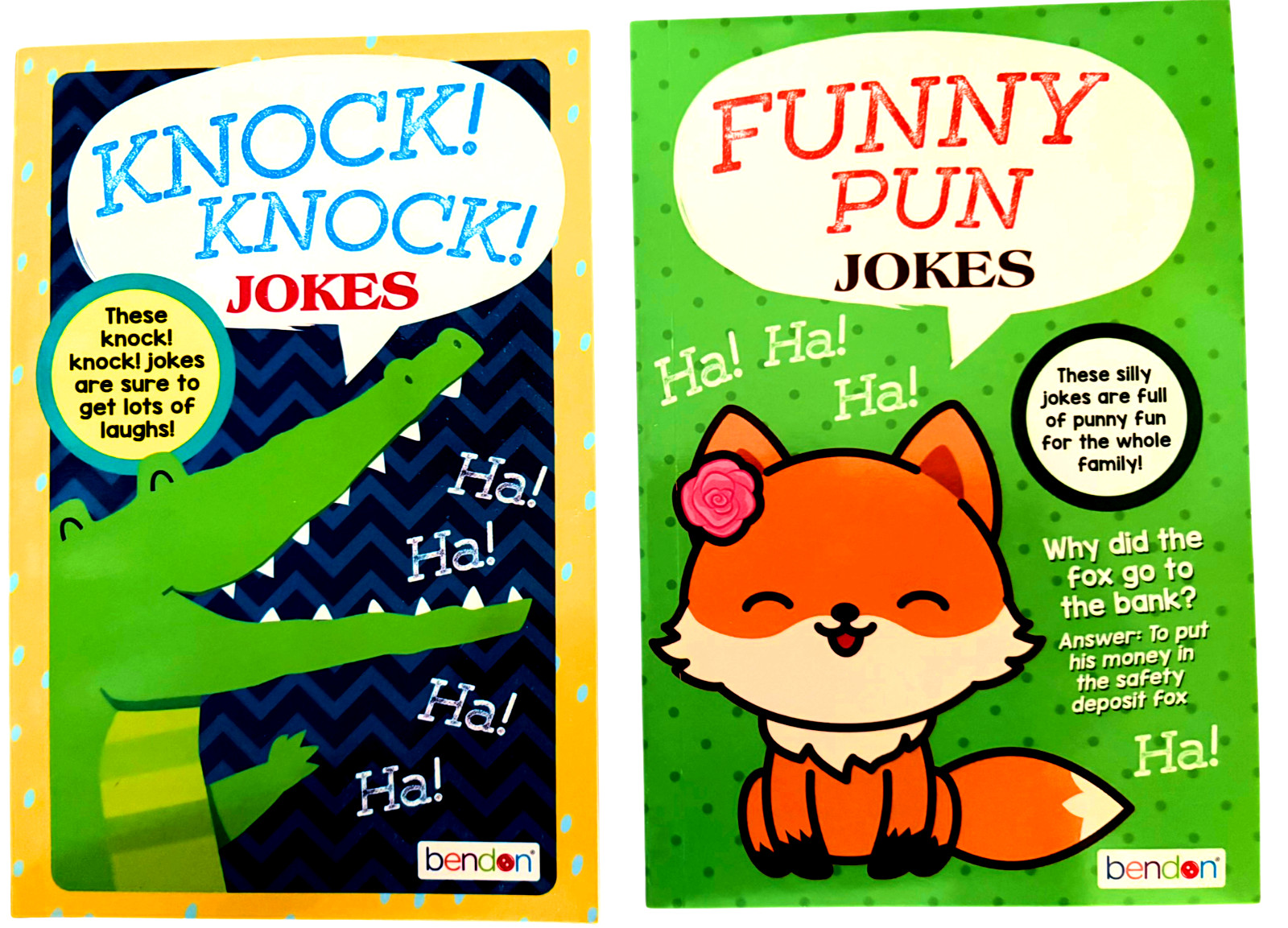 Funny Jokes Paperback Books CHOICE - 2 Funny Puns or Knock Knock 3+ NEW!