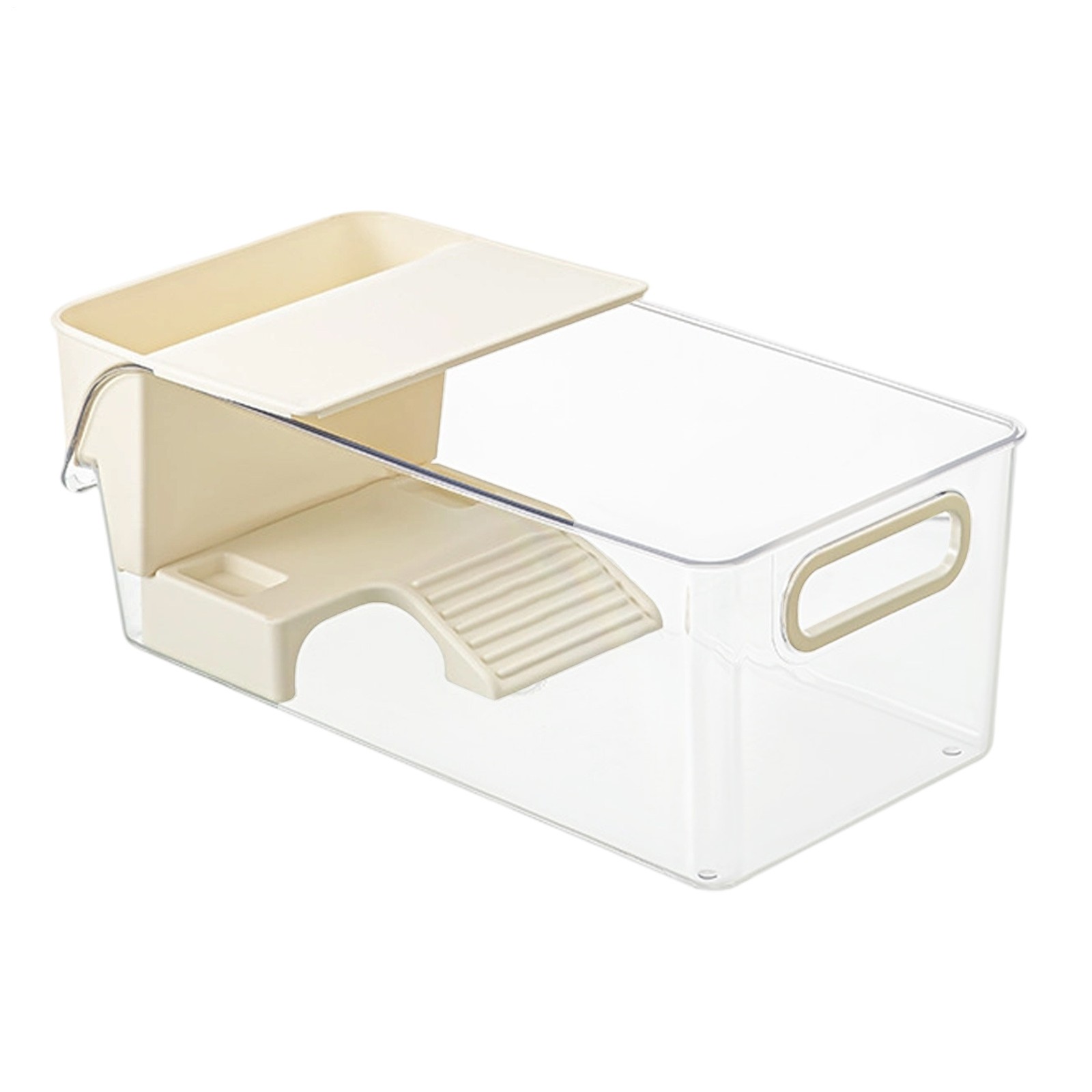 Turtle Fish Tank With Basking Platform And Bottom Drainage Clear Area Habitat