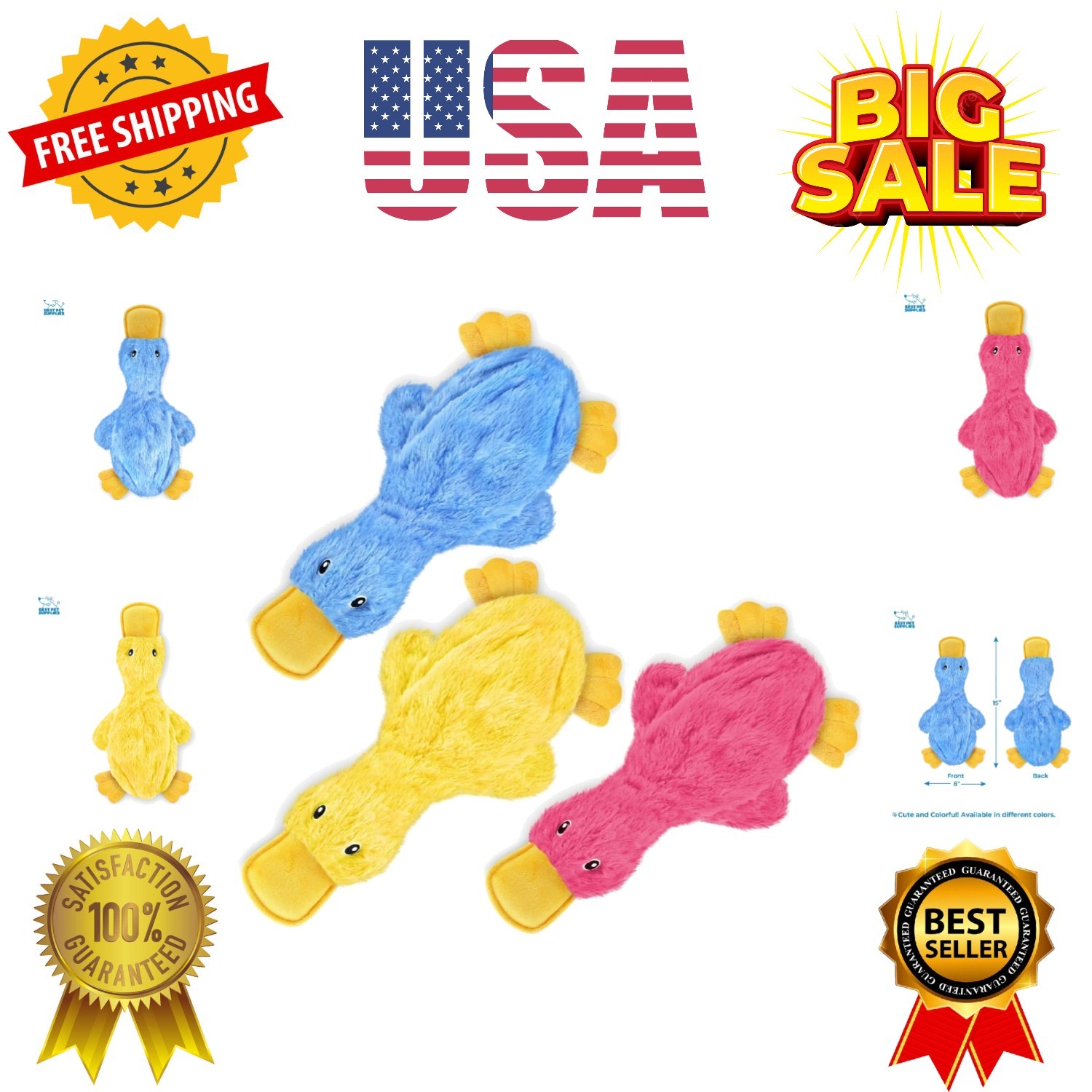 Interactive Squeaky Dog Chew Toy, Ideal Dog Toys for Chewers, Small, Medium &...