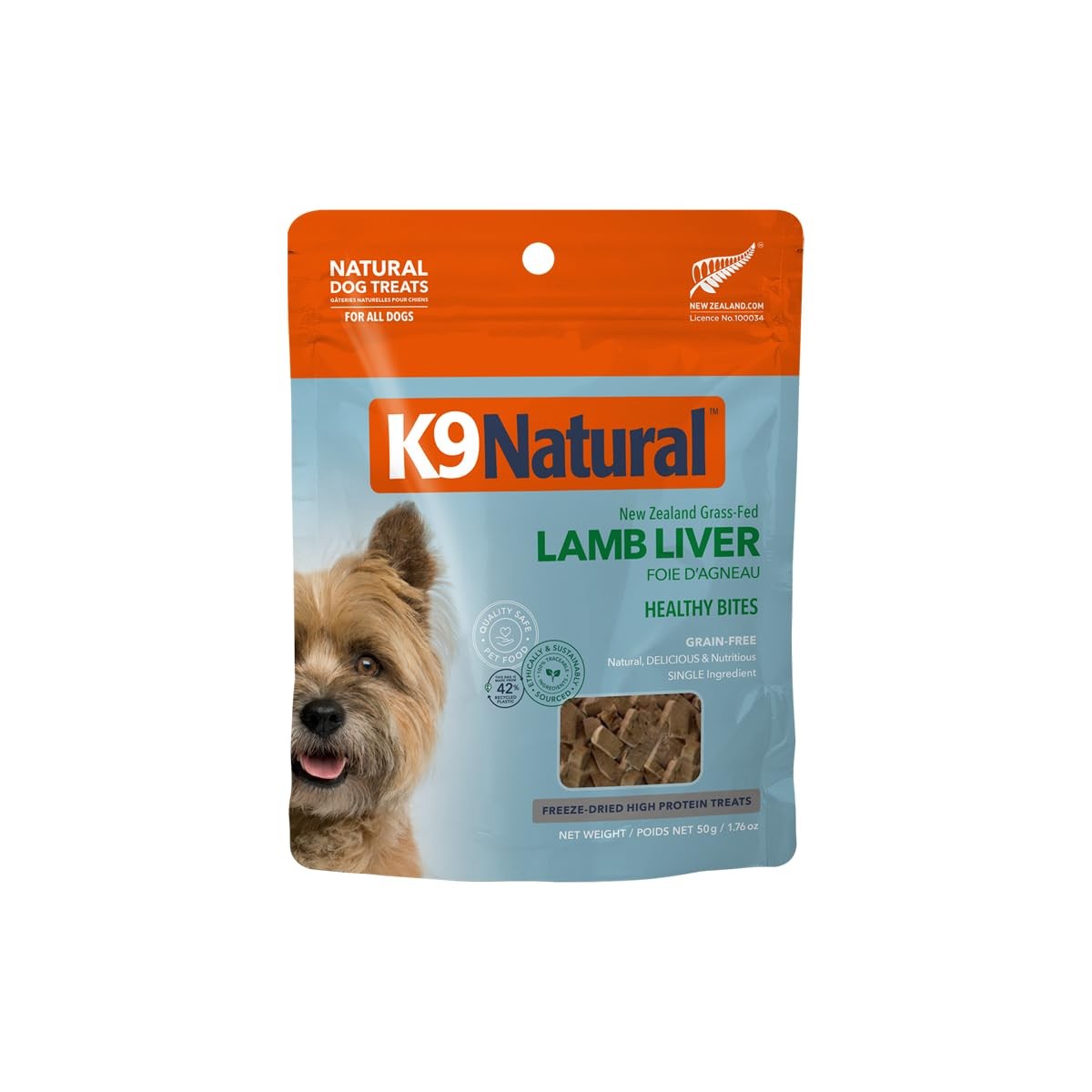 K9 Natural Grain-Free Freeze-Dried Dog Treat, Lamb 1.76 Ounce (Pack of 1) 