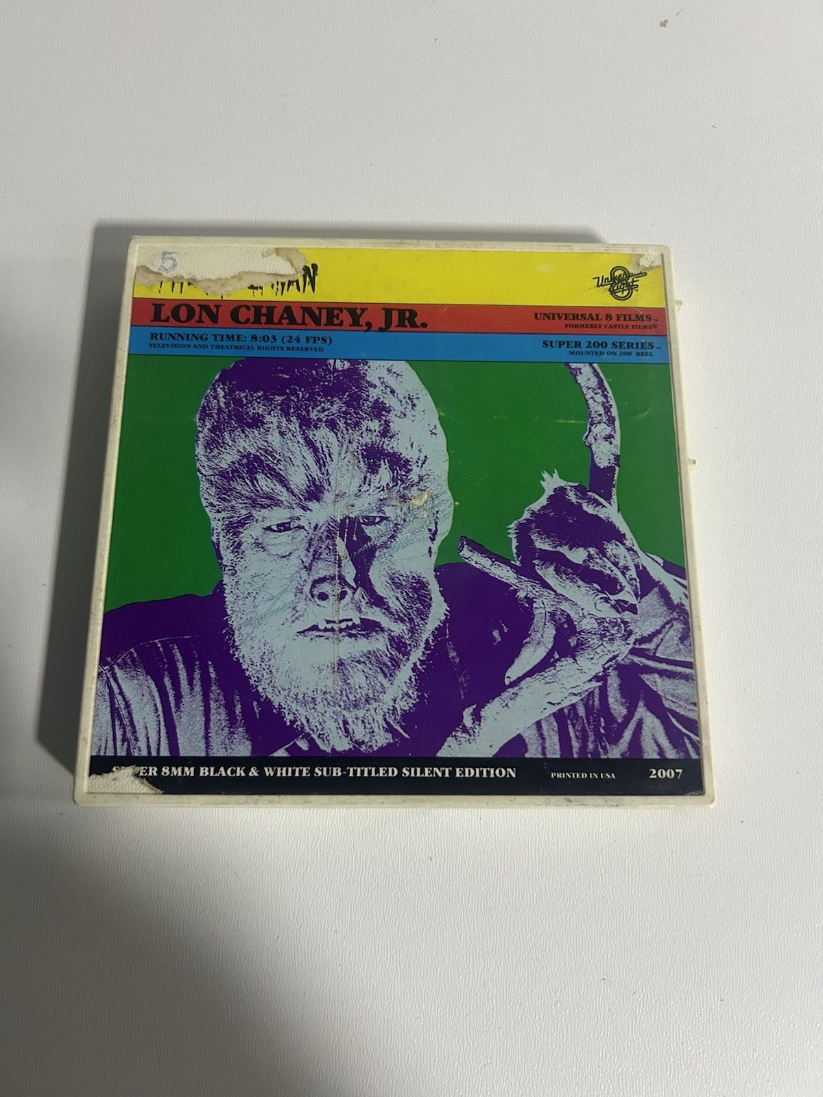 THE WOLFMAN 1941 SUPER 8 B/W SOUND 200FT CINE FILM 8MM LON CHANEY JR