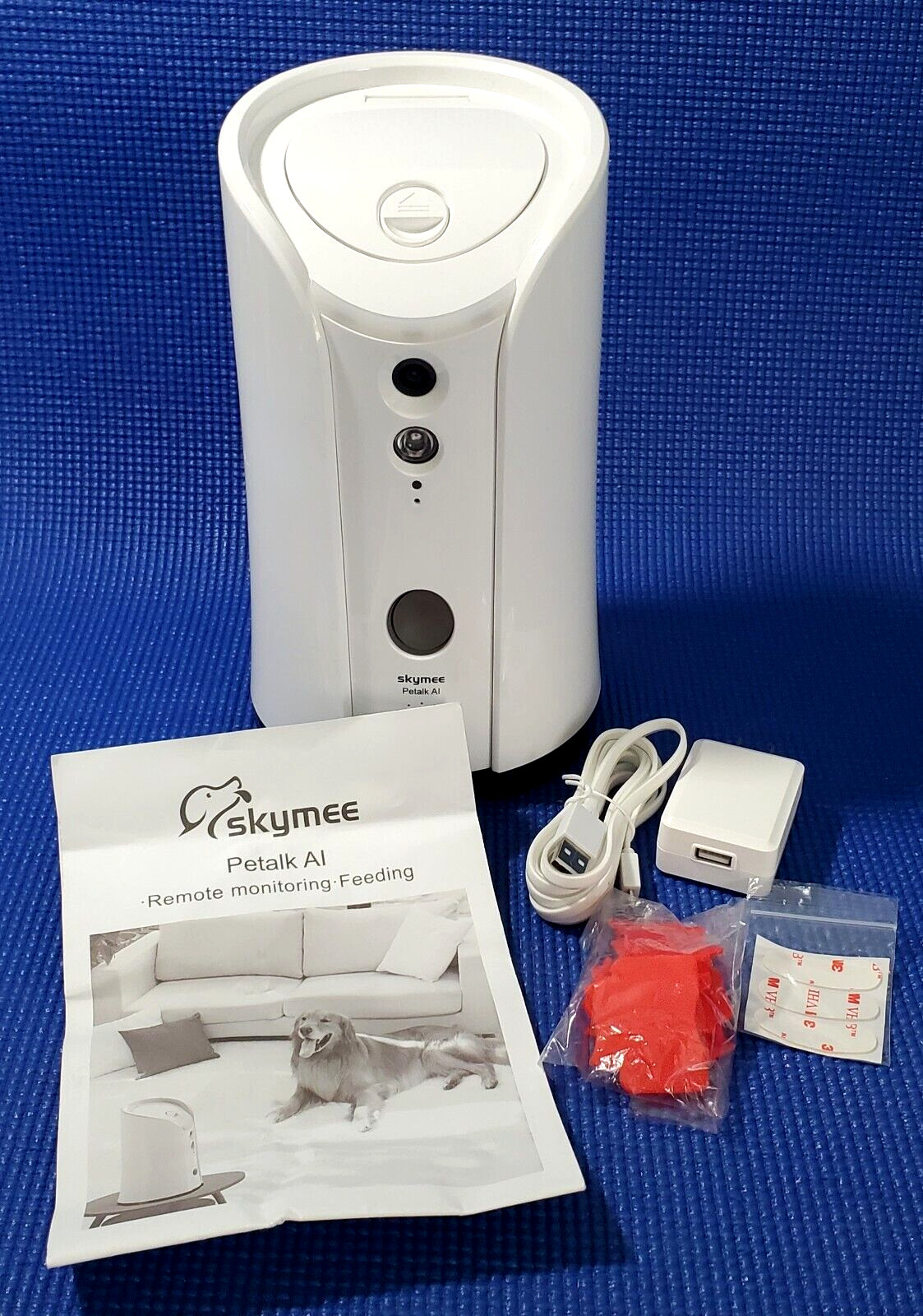 SKYMEE Petalk AI Dog Camera w/Night Vision Treat Dispenser Wifi Alexa Compatible