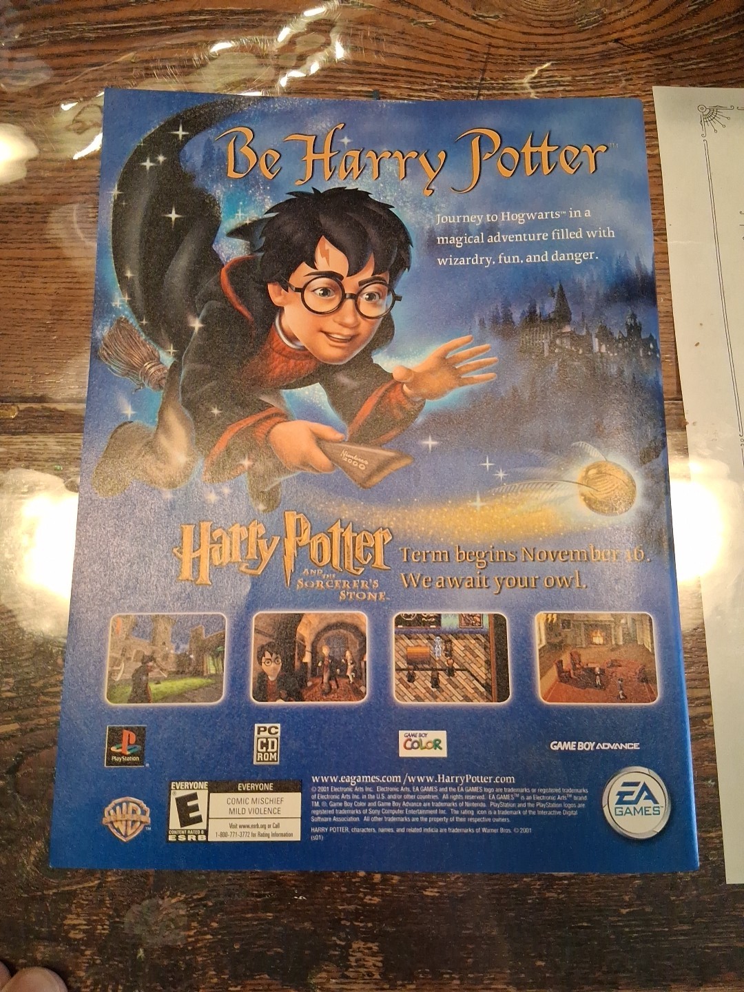 Harry Potter And The Sorcerer's Stone Video Game  Print Ad 2002 8X11