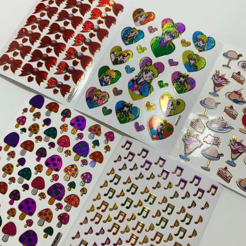 Unused Stickers - 5 Sheets, New