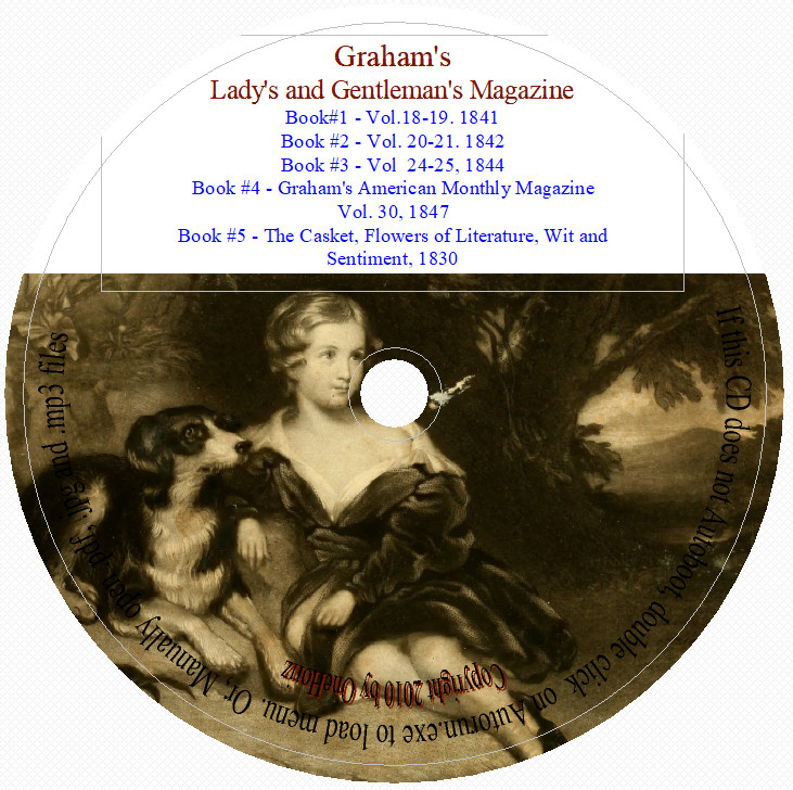 Grahm's Magazine - 5 Volumes, 1830-1847